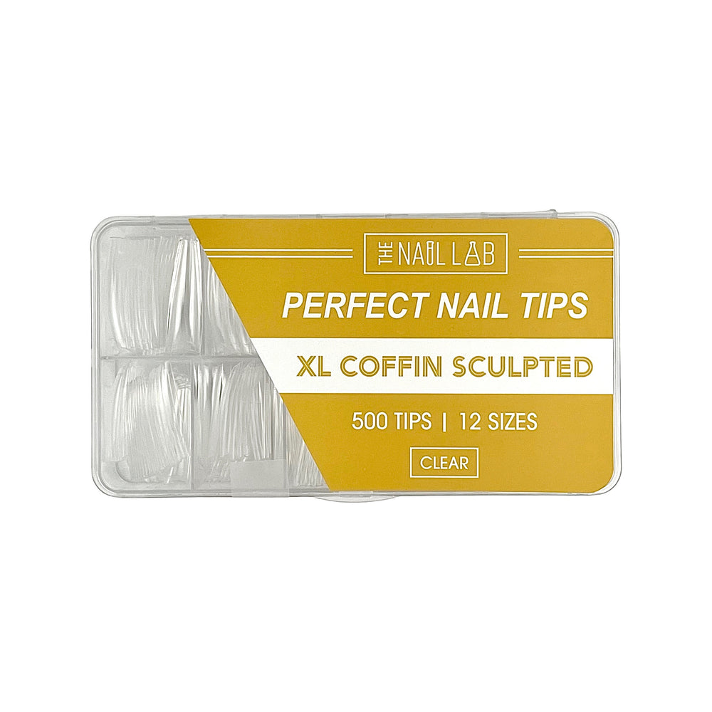 XL COFFIN SCULPTED PERFECT NAIL TIPS