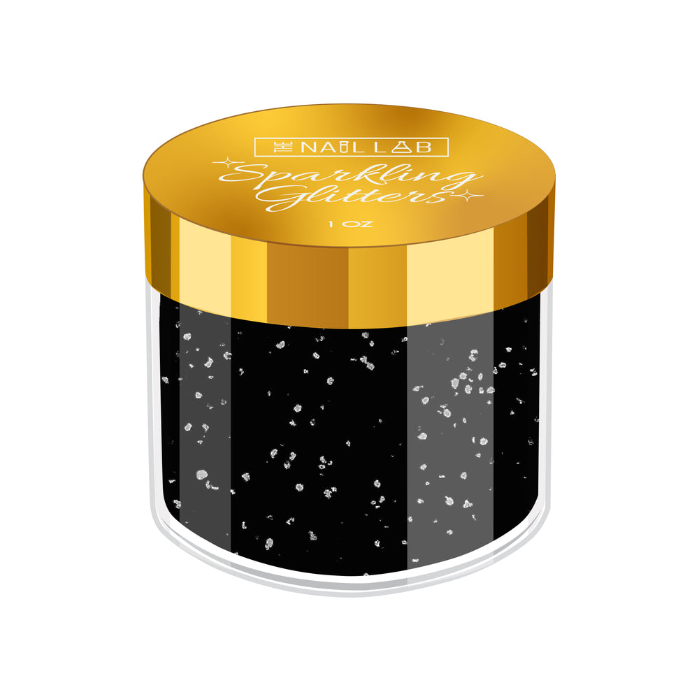 BLACK FINE SPARKLING GLITTER