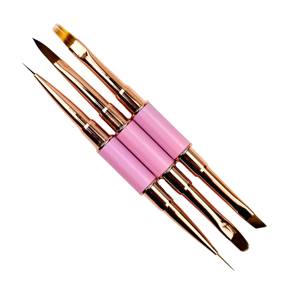 PINK GEL ART BRUSHES SET