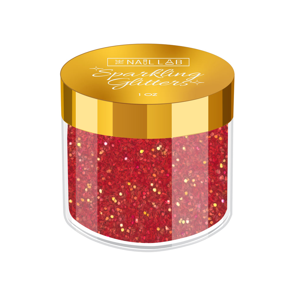 BRIGHT RED FINE SPARKLING GLITTER