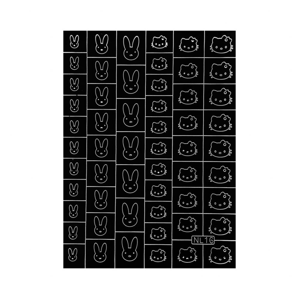 Airbrush Nail Stencil Set # 16 Package Of 20+ Nail Templates — TCP Global